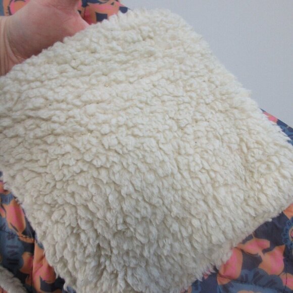 Natural Life Kimono Sherpa Jacket Women L XL Snap Hooded Boho Oversized Hood 764 - Picture 11 of 16